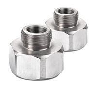 Jlerli Water Hose Adapter, Adapter G3/8 to G1/2 Compression Fittings | Faucet Supply Line Adapter, Jlerli Female to Male Hose Adapter G3/8 to G1/2 Compression Fittings For Plumbing, 2 Pieces