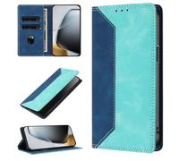 JLHYYXH Compatible with Asus Zenfone 12 Ultra 5G, RFID Blocking Splicing Leather Wallet Kickstand Shockproof Cover Phone Case for Asus Zenfone 12 Ultra 5G-Light Green