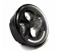 JLJLJ 5.75" LED Motorcycle Headlight For H//a//r//l/e//y S//p/o//r/t//s/t//e//r 883 1200 D//y//n//a S//t//r/e//e//t B//o//b S//o/f/t//a//i//l(Black)
