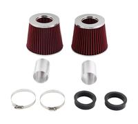 JLJLJ Dual Cone Air Filter Intake Kit Twin Turbo N54 3.0 Fits bb//m//w 135i 335i 535i E90 E91 E92 Z4 E60 2.25"