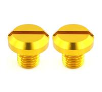 JLJLJ M10x1.25 Left-Hand and Right-Hand Thread Mirror Hole Plugs Cap For Y//A//M/A//H//A MT-07 FZ07 MT09 FZ09 H//y//p//e//r//m//o//t//a/r//d 821 XSR900(Gold)