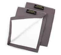 JLKCTHH 2 PCS Professional Polishing Cloth Large Jewelry Cleaning Cloths, 100% Cotton Multi-Layer Double-Sided Jewelry Cleaning Cloth for Gold Silver Platinum Jewelry