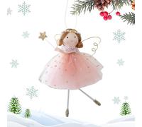 Jlkegfdf Angel Ornaments for Christmas - Hangable Angels Decorations Crafts - Cute Christmas Winter Theme Pendant for Party Mantel Wall Window Birthday Decoration