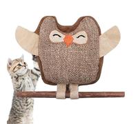 Jlkegfdf Catnip Toys - Teething Catnip Toys for Indoor Cats - Interactive Pet Supplies Oral Health, Teeth Cleaning Owl Doll Ball for All Breeds Boredom & Enrichment Play