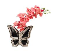 Jlkegfdf Ceramic Vase,Farmhouse Vase Butterflies Home Decor | Bouquet Holder Centerpiece Table Decorations for Birthday Wedding Farmhouse Bedroom Living Room Dorm Indoor
