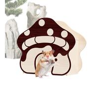 Jlkegfdf Hamster Hut - Mushroom Hut Chew-Proof - Small Animal Habitat Décor,for Bunny Gerbil Small Animal Ferret Hedgehog Dwarf