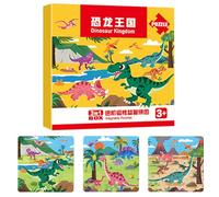 Jlkegfdf Magnetic Toys - Travel Toys Toddler Puzzles,Magnetic Travel Games for Boys Girls Kids Age 2-6 Car Airplane Road Trip Birthday Education Development