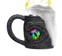 Jlkegfdf Medieval Beer Mug - Dungeons Beer Drink Mug | Dragon's Eye Drinking Tankard Coffee Cup, Dungeons Beer Drink Mug for Men Dragon Lovers Collector