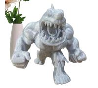 Jlkegfdf Shark Figure, Desktop Collectible Figure, Funny Howling Muscular Shark Sculpture for Nursery Living Room Bedroom Bookshelf Bedside Adults Dorm