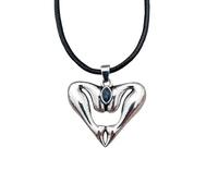 JLKJNCXZC shape ancient silver personalized life source necklace adjustable peach heart pendant necklace