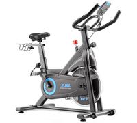 JLL Exercise Bike for Home Use, Magnetic Resistance Stationary Bike, Smart Bluethooth w/Fitness App Connection, LCD Monitor, Indoor Spining Bike Exercise Workout Equipment for Cardio Training - Black