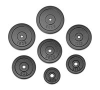 JLL Fitness Cast Iron Weight Plates, suitable for 1” barbells and dumbbells, available in pairs from 0.5kg, 1.25kg, 2.5kg, 5kg, 7.5kg, 10kg, 15kg to 20kg - (20kg Pair)