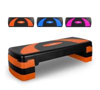 JLL Fitness Large Aerobic Step Platform with 3 Adjustable Heights (Orange）