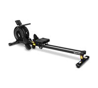 JLL Magnetic Rowing Machines for Home Gym, Quiet Workout, Compact Rower with Transport Wheels, Full Body Exercise Equipment, 32-Level Resistance, Heart Rate Band Included, Black