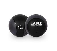 JLL Medicine Balls 1-10kg, Heavy Duty Rubber, Colour Coded Weights - For Weight Training, Exercise, Fitness, MMA, Boxing (10)