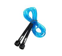 JLL Skipping Rope for Adults & Kids, Adjustable Boxing Speed Rope, 3m /10ft PVC Jump Rope - Blue