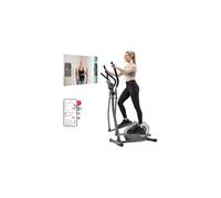JLL Smart 2-in-1 Upright Cross Trainer Compact Elliptical Machine for Home, Whisper-Quiet Magnetic Resistance, Low-Impact Foot Pedal Exerciser, Bluetooth SunnyFit App Compatible