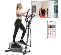 JLL Smart 2-in-1 Upright Elliptical & Full-Body Cross Trainer - Compact Home Cardio Machine, Arm & Leg Workout, Low-Impact, Whisper-Quiet, Magnetic Resistance, Bluetooth SunnyFit App Compatible