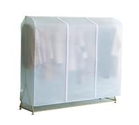 JLLEIZYZ Clothes Rack Cover, Garment Bags, Coat Covers for Closet, Garment Bags for Storage Suits, T-shirts, Jackets and Coats(White,160x50x150cm3x20x59in)