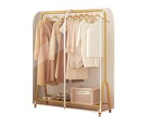 JLLEIZYZ Garment Rack Cover Clothes Rack Cover with Zipper Garment Bag Clothing Storage Cover for Coats, Jackets, Shirts, Etc(Clear,60x50x150cm x20x59in)