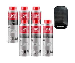 JLM 6 x 250ml Diesel DPF ReGen Plus Regeneration Support Diesel Cleaner with 4TRESS Non Slip Car Dash Mat (4T-6x-J02200)