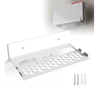 JLNJLE Metal Wall Mount Compatible with AVM Fritz!Box 5690 Pro - Robust Bracket with Integrated Cable Management & Efficient Heat Dissipation - Space Saving & Stable for Home & Office