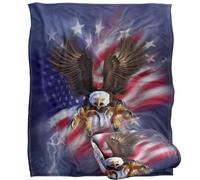 Jlo American Flag Patriotic Eagle Silky Touch Super Soft Throw Blanket 152 X 127 cm