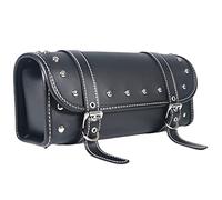 JLOBAMOT PVC Faux Leather Universal Fork Bag - Motorcycle Handlebar Tool Bag - Black38