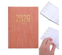 Jlobnyiun 2026 Pocket Diary for Purse, Diary English Version A7 - 365 Day Planner English Version, for Programming Goals Budget Notes Work School College Students