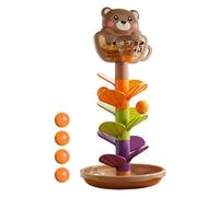 Jlobnyiun Ball Falling Game, Cartoon Basketball with Rotating Ball, Interactive Tower Educational Game Preschool Learning for Home and Travel