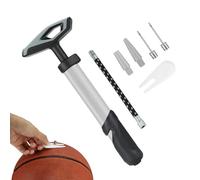 Jlobnyiun Ball Pump, Basketball Volleyball Pump Swimmable Items, Manual Storage System Multifunction Fast Inflating for Teens Children Family Outings Outdoors