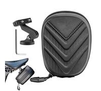 Jlobnyiun Bicycle Saddle Bag,Bicycle Under Saddle Bag Small - Hard Shell Storage Pack with Organizer for Bicycle Tools and Accessories, for Cities, Mountain, Commuting, Rides and Travel, Men