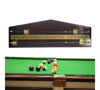 Jlobnyiun Billiards Game Score Keeper - Wood Counter, Modern Board | Wall Mounted Tally System With Sliding Marker Tracks And Stain Finish Frame For Indoor Recreation Room Match Monitoring Setup