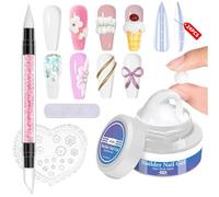 Jlobnyiun Building Nail Gel, 60 g Nail Modelling Gel - 3D Modelling Gel for Nail Modelling | for Salon, Practice Hand & Beginners