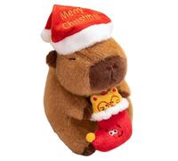 Jlobnyiun Capybara Stuffed Animal - Christmas Soft Decor, Adorable Plush Toy Doll with Cute fluffyFabric | Perfect for toddlerCar Bedroom Sofa Living Room Travel Bedtime Comfort Moments