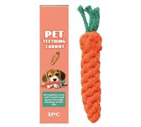 Jlobnyiun Carrot Toy for Cats | Relaxing Teether, Interactive Dog Chew Rope That Reduces Boredom and Stimulates the Mind