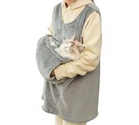 Jlobnyiun Cat Apron Holder - Front Pocket Velvet Cat Sleeping Bag - Adjustable Cat Carrier Pouch, Cat Sleeping Bag For Small Dogs, Cats