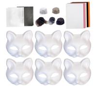 Jlobnyiun Cat Making Kit, Furry Kit, 18x/set Arts Crafts Creative Funny Props, Cosplay Party Props, Empty Cat Set, Animal Costume Accessory