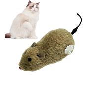 Jlobnyiun Cat Mice Toy - Plush Chase, Fast Cat Simulator, Indoor Motivator, Runer, Mouse Teaser, Winding Movement Exercises to Increase Energy