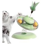 Jlobnyiun Cat Treat Dispenser, Ball Path with Dispenser of Enrichment Treats, Interactive Feeder for Cats, for Large Medium and Small Sizes, Exercise,