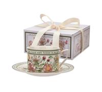 Jlobnyiun Ceramic Style Coffee Mug - 240ml Cup Stylisha Tableware Collection Modern Drinks Accessory Creative Floral Pattern Elegant Gift Box | Tea Cup for j
