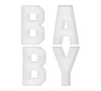 Jlobnyiun Charcuterie Letters, Fillable Cardboard Baby Letter Boxes, Food Tray for Snack Food Cake Cookies, Decorative Platter for Gender Reveal Gathering