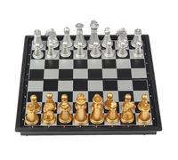 Jlobnyiun Chess - Chess Game Set with Magnetic Chess Board - Interactive Activity to Develop Ideal for Travel, Camping, Picnic and Classroom