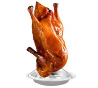 Jlobnyiun Chicken Grill - Non-Slip Barbecue Rack | Chicken Grill Holder | For Use On The Beach Picnic Garden Gathering Camping Outdoor Activities Party Barbecue