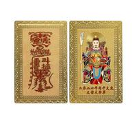 Jlobnyiun Chinese Tai Sui Lucky Card, Copper Collectible as Blessing Samulet and Blessing Cards for the Year, for Prosperity Happiness and Success