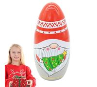 Jlobnyiun Christmas Nesting Dolls Set - Handmade Dolls Made of Decorative Christmas Decoration | Gnomes Wooden Figures Festival Home Decoration, Portable Russian Stacking Dolls for Christmas, Home