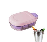 Jlobnyiun Cocktail Ice Molds - Ice Mold with 6 Compartments and Lid,Reusable Mould for Wine Whiskey Cooling Outdoor Events and Camping
