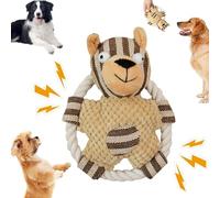 Jlobnyiun Dog Toy with Squeaky | Indoor Stimulating Interactive Dog Toy | Soothing Teething and Companion Game for Medium to Large Dogs for Beach, Living Room, Garden