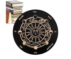 Jlobnyiun Dowsing Rod Board For Divination | Decision Maker Planchette for Decorative Messages with Wooden Shelves,Ouija Board Game for Divination and Future Prediction During