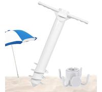 Jlobnyiun Drill Attachment for Beach Parasol - Beach Umbrella Base - Camping and Trekking Equipment for Garden Shelters Steel Waterproof Outdoor